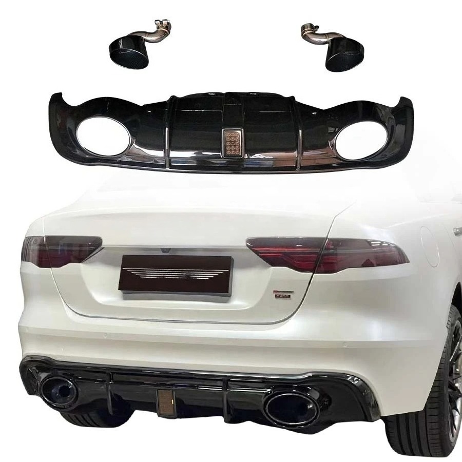 RS Style New Rear Diffuser for XEL Bumper Lip Splitters Body Kits with Exhaust Cut-Outs Car Bumpers